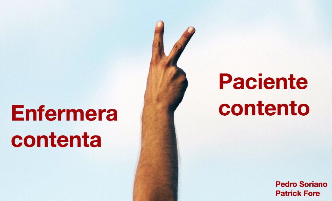 Enfermeras contentas, pacientes contentos.