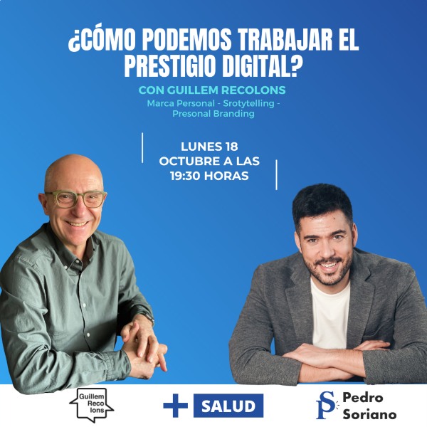 Lunes 18 octubre en directo en instagram a las 19:30 horas