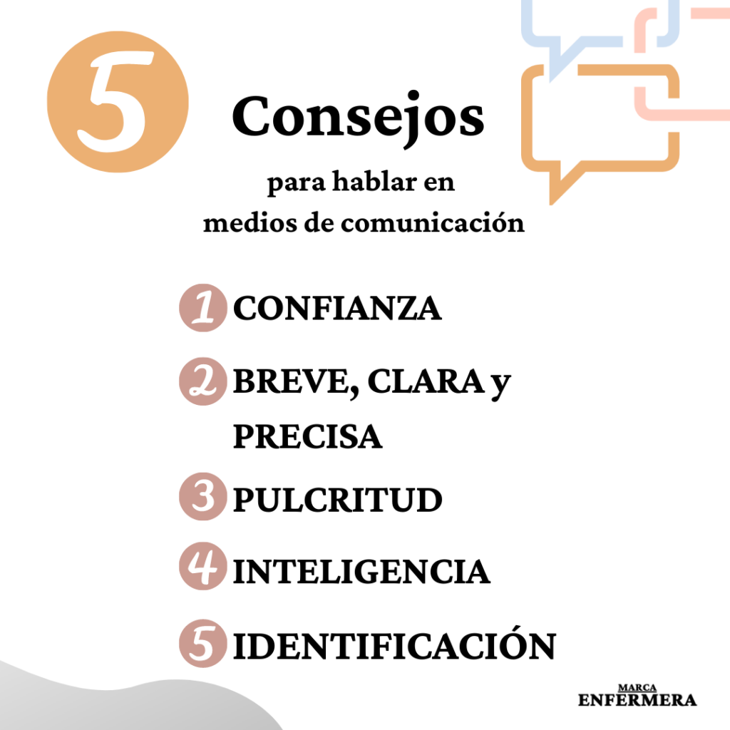 infografía para hablar con los medios de comunicación